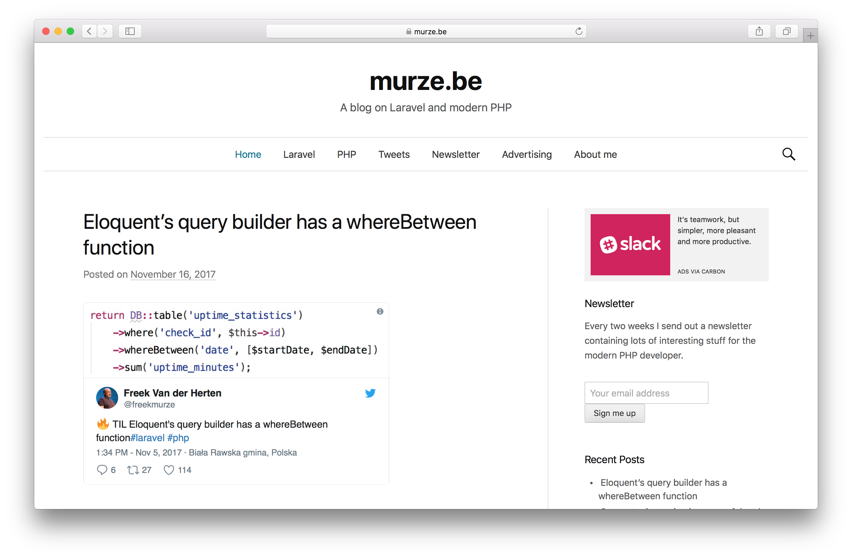 Screenshot of murze.be